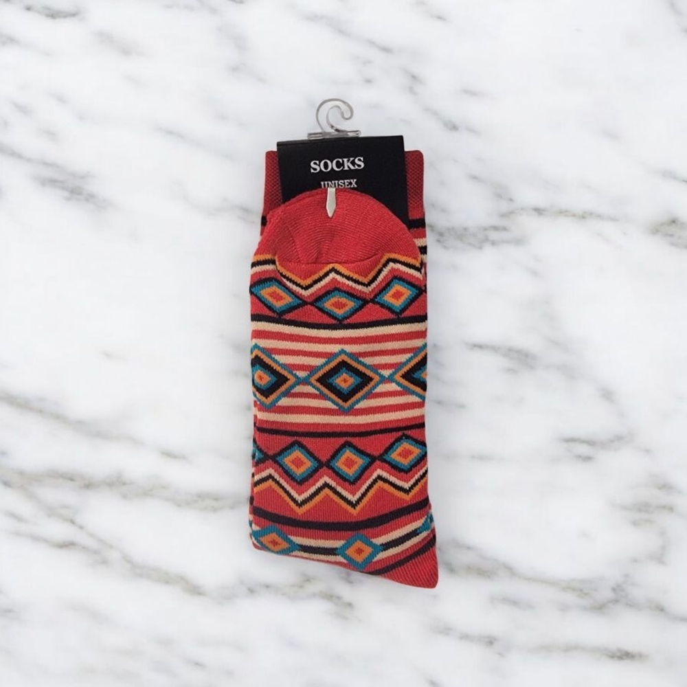 Geometric Patterned Socks - Multicolor - Picture 2 of 2